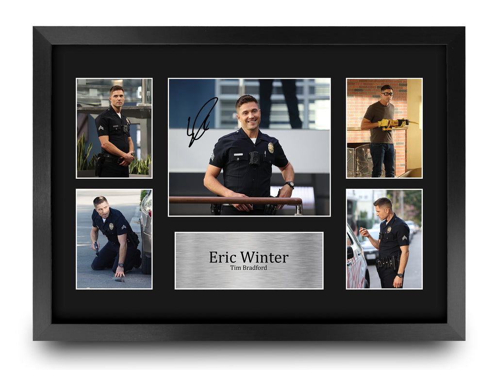 Eric Winter The Rookie Tim Bradford A3 framed print