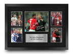 Sir Alex Ferguson & Eric Cantona A3 framed print