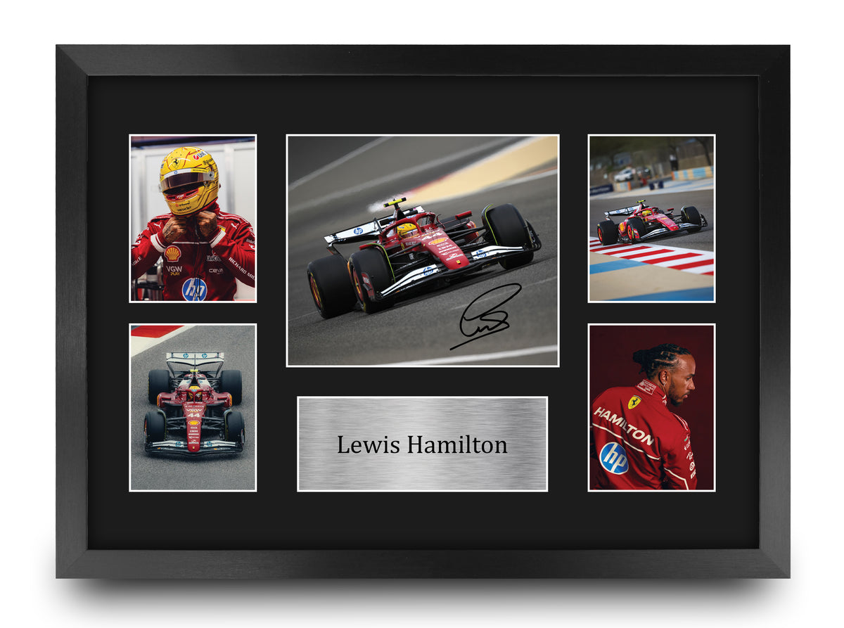 Lewis Hamilton A3 framed print