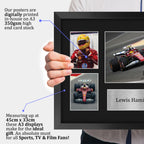 Lewis Hamilton A3 framed print, view 3
