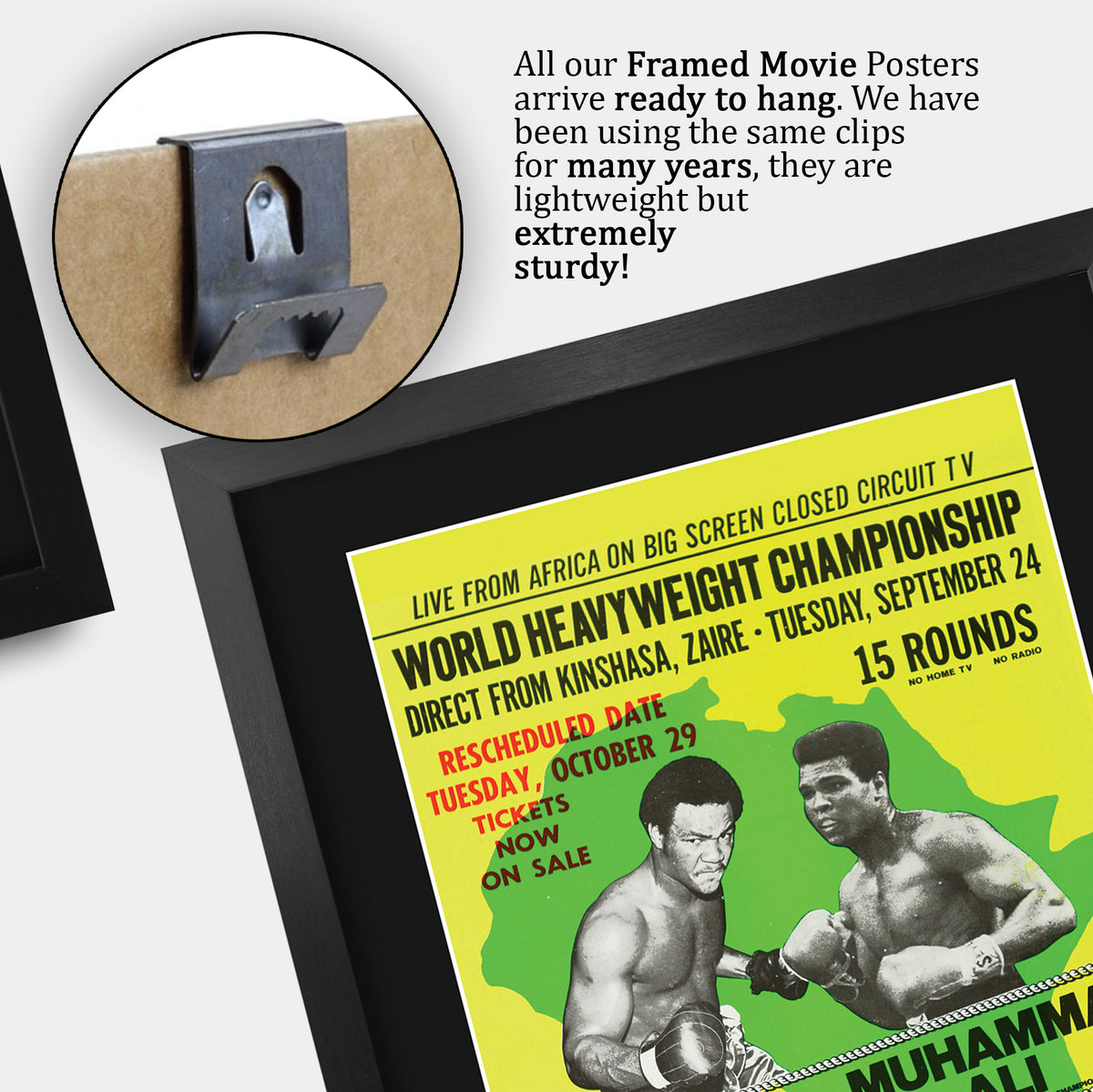 George Foreman vs Muhammad Ali Rumble in the Jungle A3 framed print, view 5