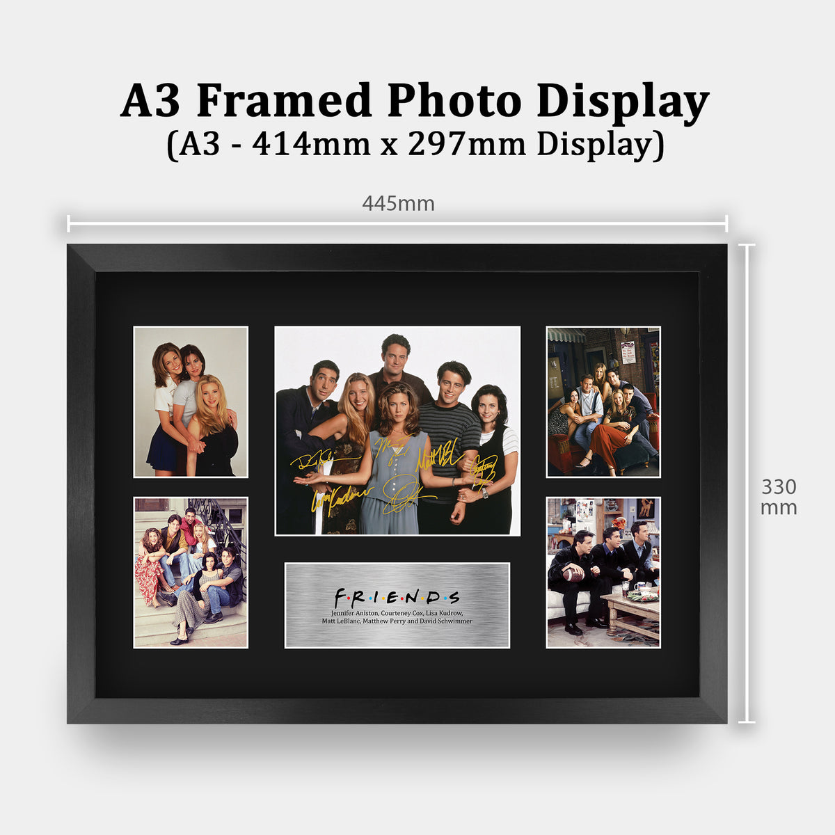 Friends A3 framed print, view 2