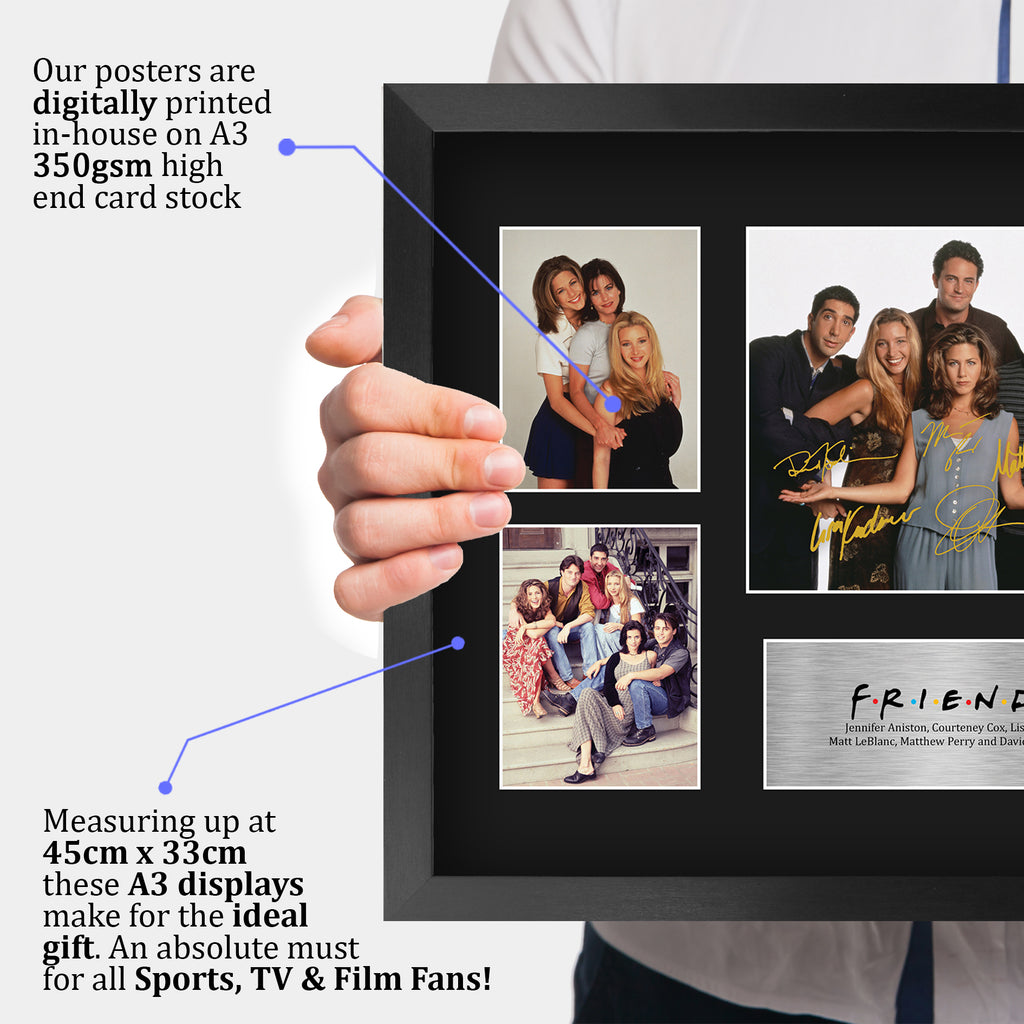 Friends A3 framed print, view 3