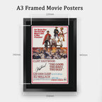 The Good, The Bad & The Ugly Movie Poster Clint Eastwood A3 framed print, view 2