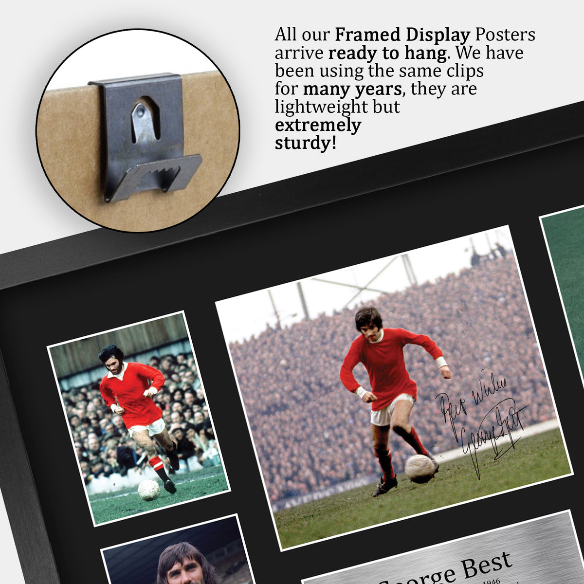 George Best Manchester Red A3 framed print, view 5