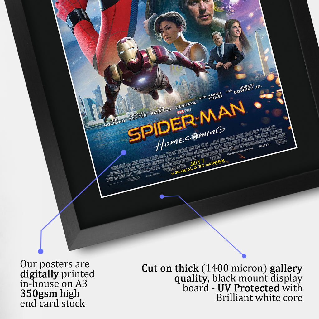 Spider-Man: Homecoming Movie Poster Tom Holland A3 framed print, view 4
