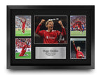 Hugo Ekitike Liverpool A3 framed print