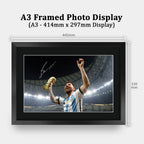 Lionel Messi A3 framed print, view 2