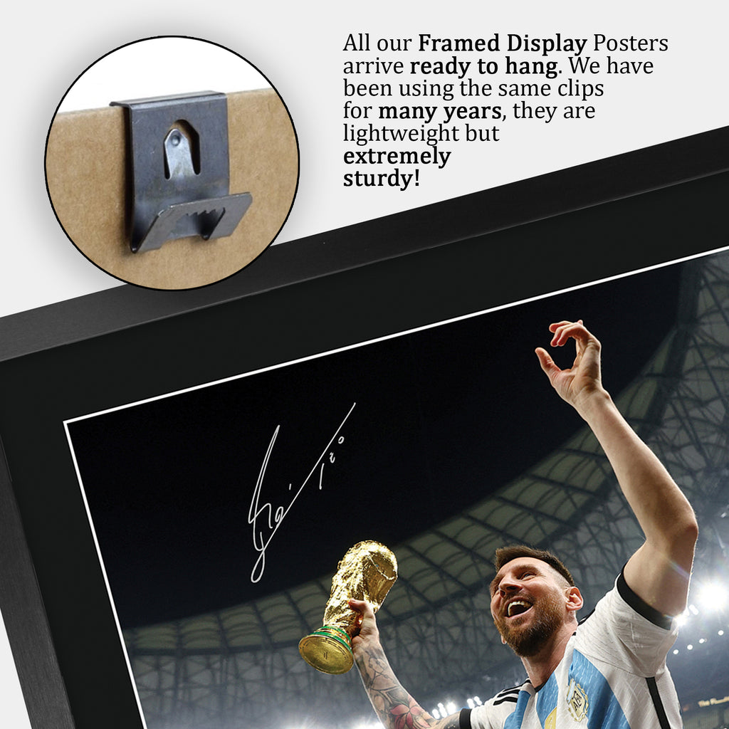 Lionel Messi A3 framed print, view 5