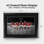 Man Utd Magnificent 7s A3 framed print, view 2