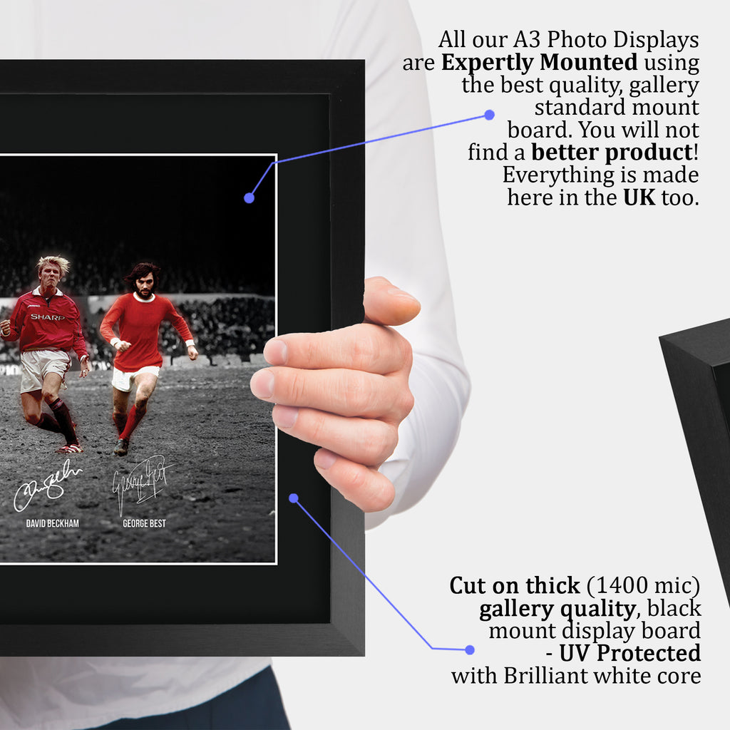 Man Utd Magnificent 7s A3 framed print, view 4