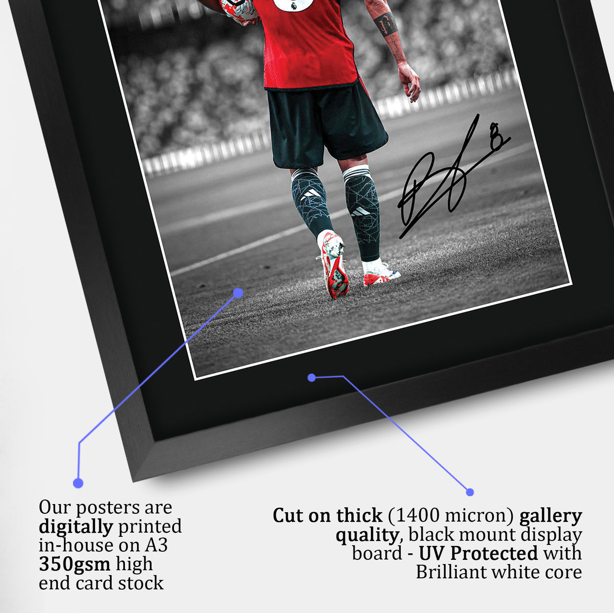 Bruno Fernandes A3 framed print, view 4