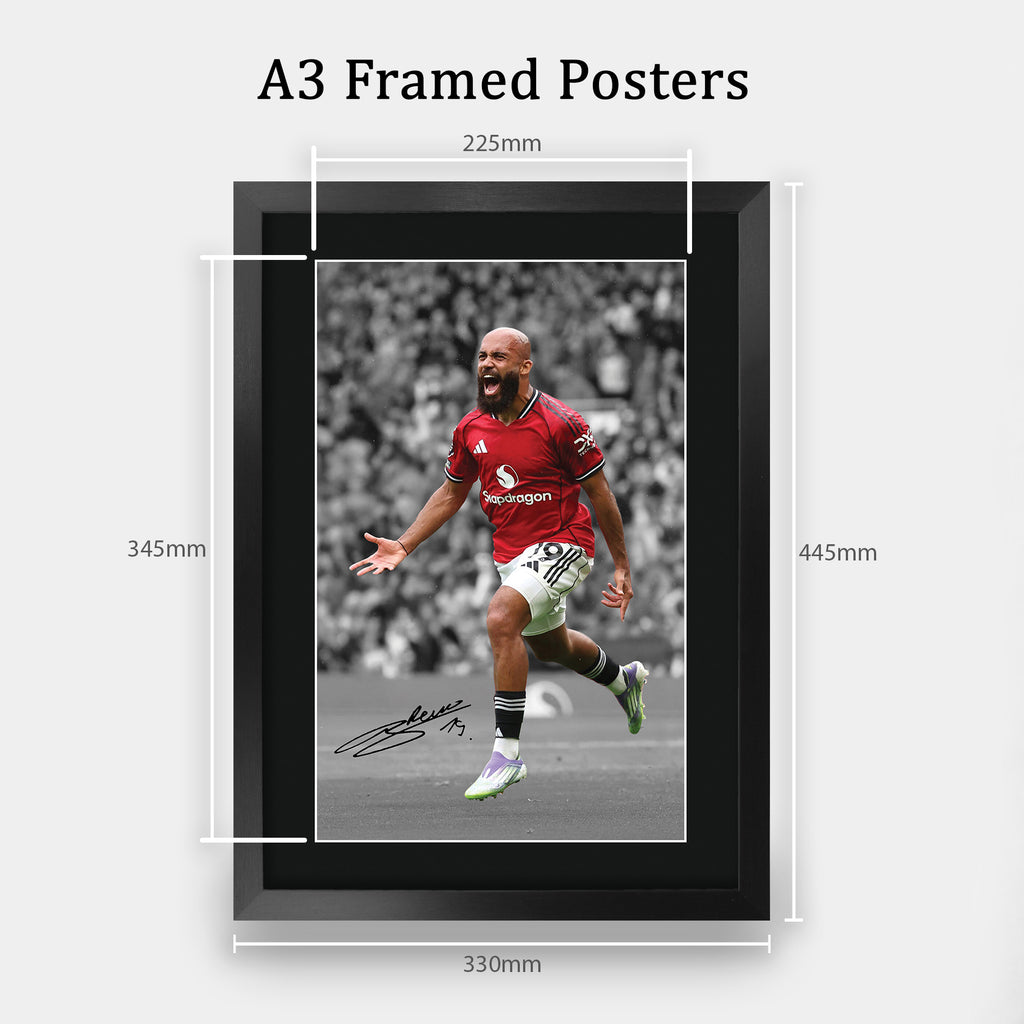 Bryan Mbeumo A3 framed print, view 2
