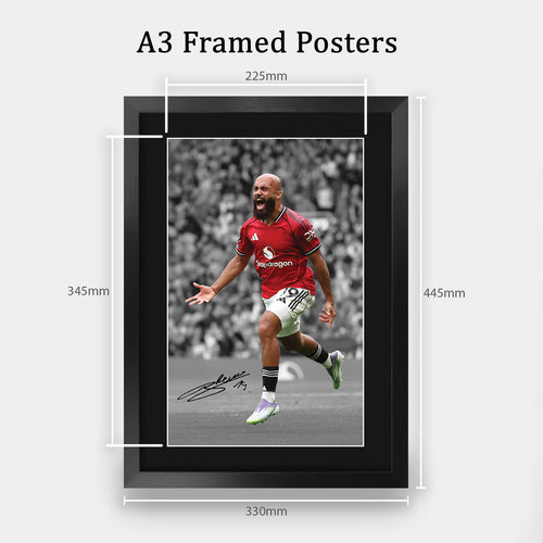 Bryan Mbeumo A3 framed print, view 2
