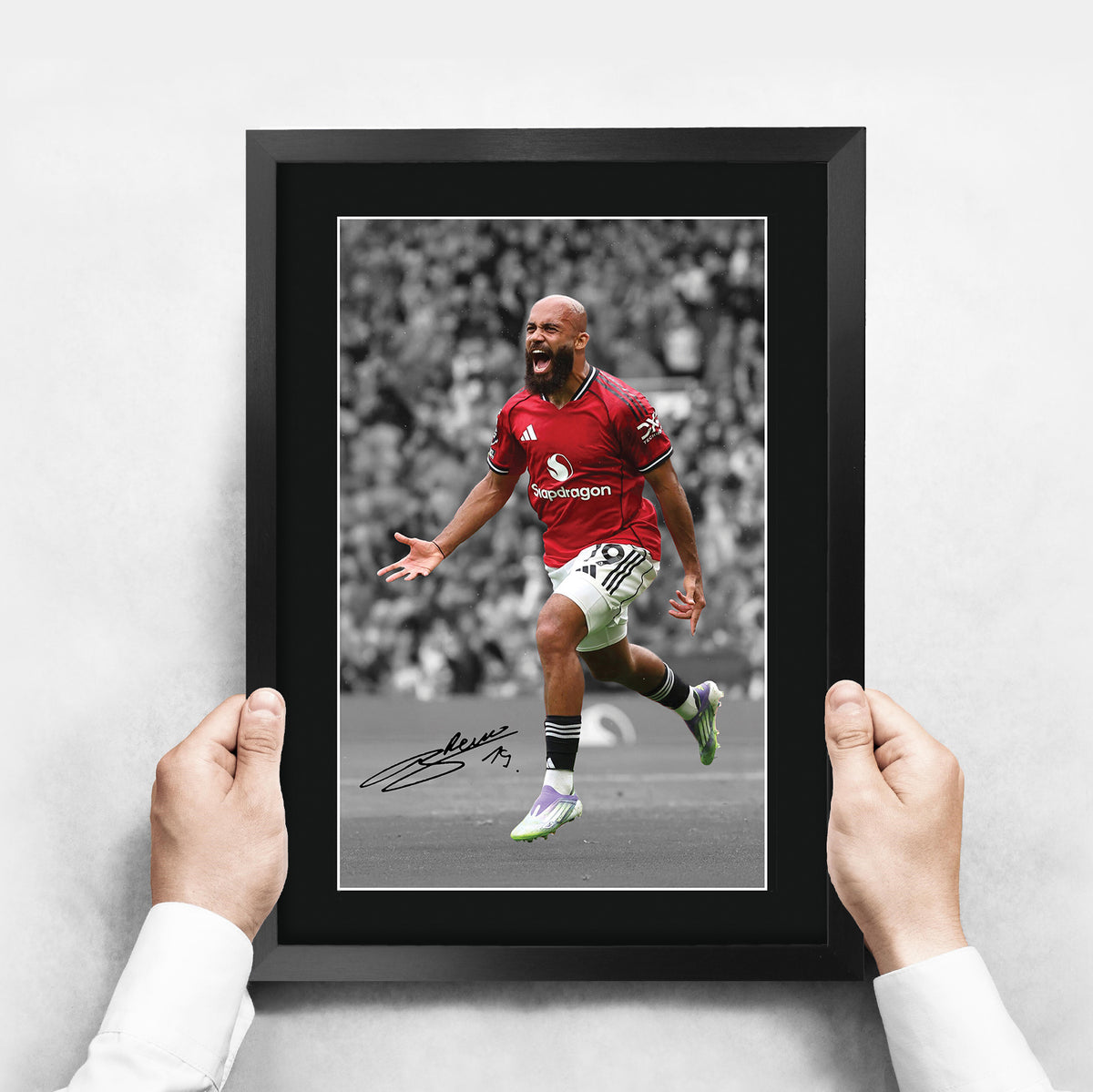 Bryan Mbeumo A3 framed print, view 3