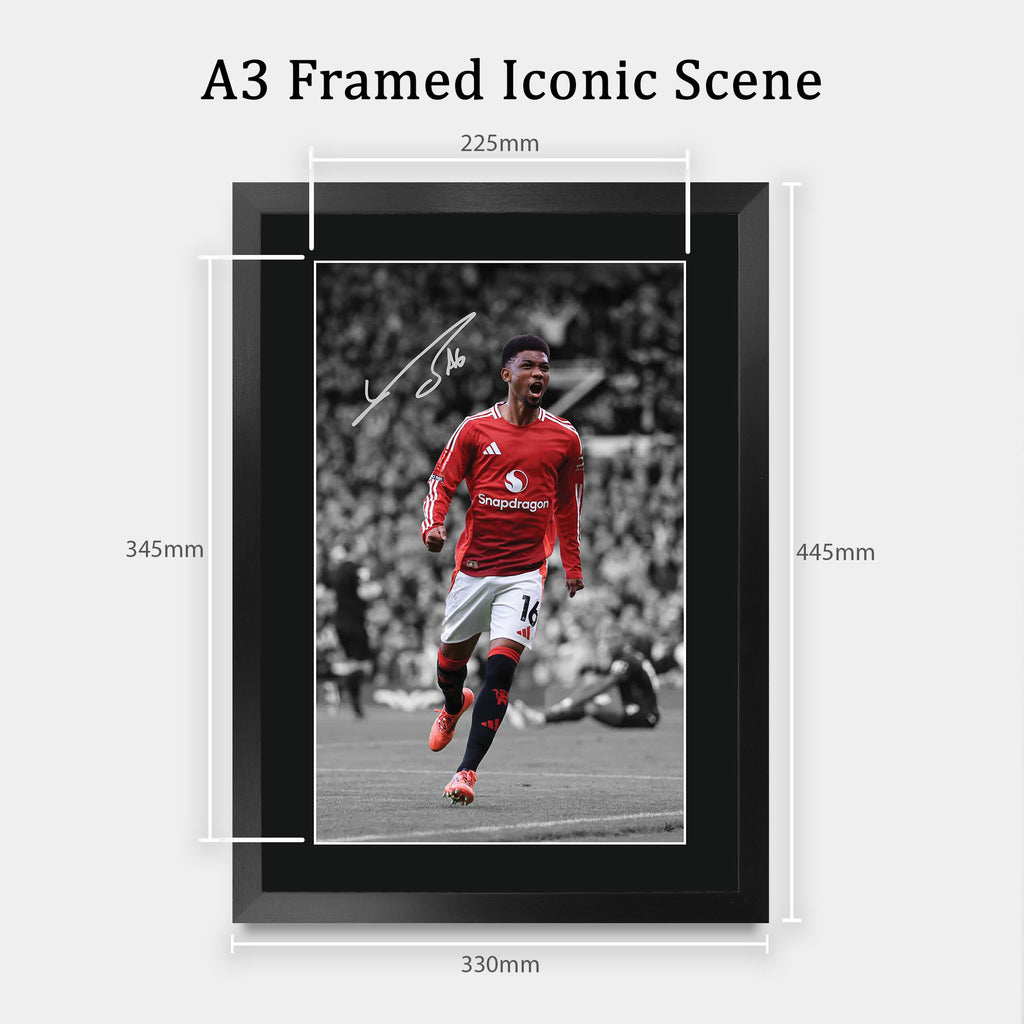 Amad Diallo A3 framed print, view 2