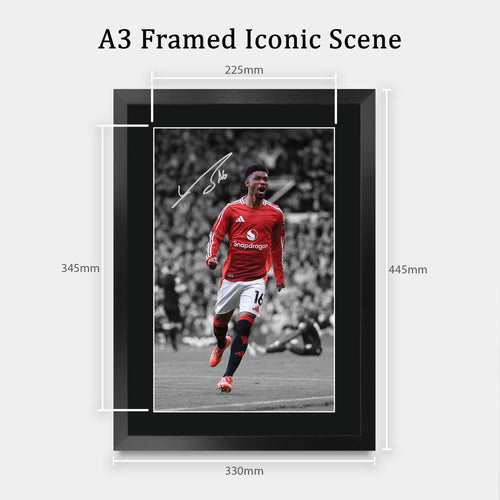 Amad Diallo A3 framed print, view 2