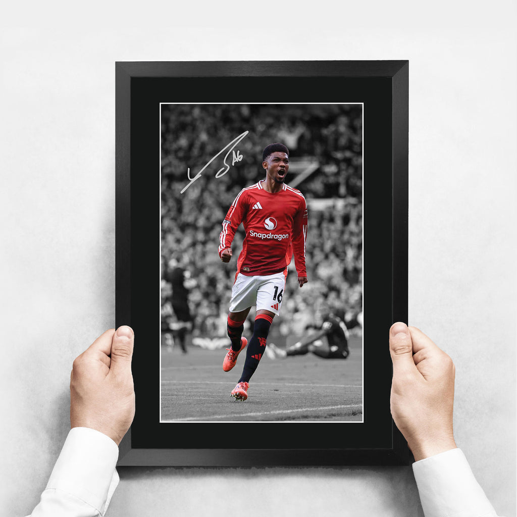 Amad Diallo A3 framed print, view 3