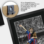 Ronaldinho & Messi A3 framed print, view 5