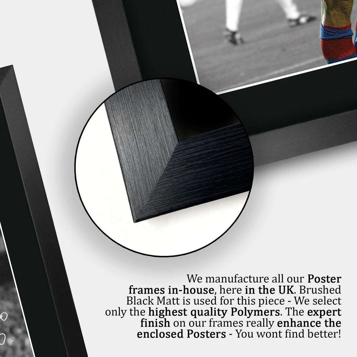 Ronaldinho & Messi A3 framed print, view 6