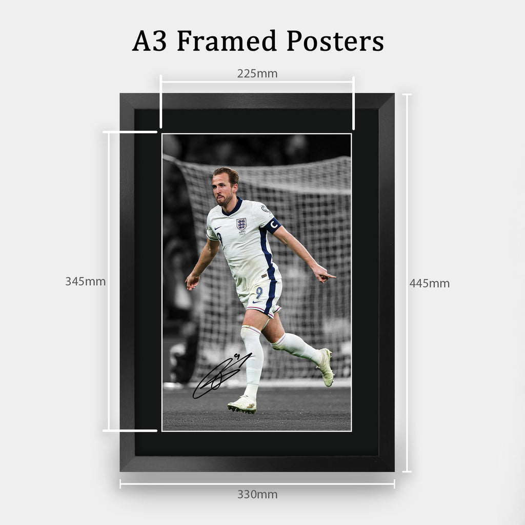 Harry Kane England A3 framed print, view 2