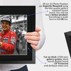 Ayrton Senna Contrast Icon A3 framed print, view 4