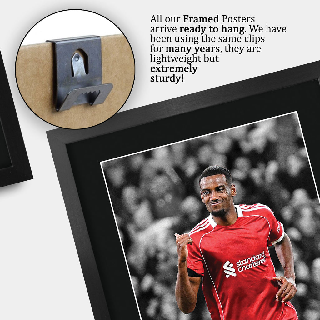 Alexander Isak Contrast Icon A3 framed print, view 5