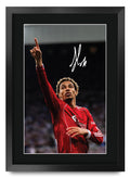 Hugo Ekitike Contrast Icon A3 framed print