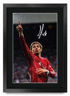 Hugo Ekitike Contrast Icon A3 framed print
