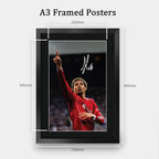 Hugo Ekitike Contrast Icon A3 framed print, view 2