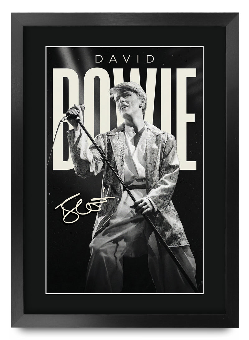 David Bowie Contrast Icon A3 Framed Print