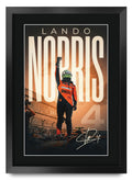 Lando Norris Formula 1 A3 framed print