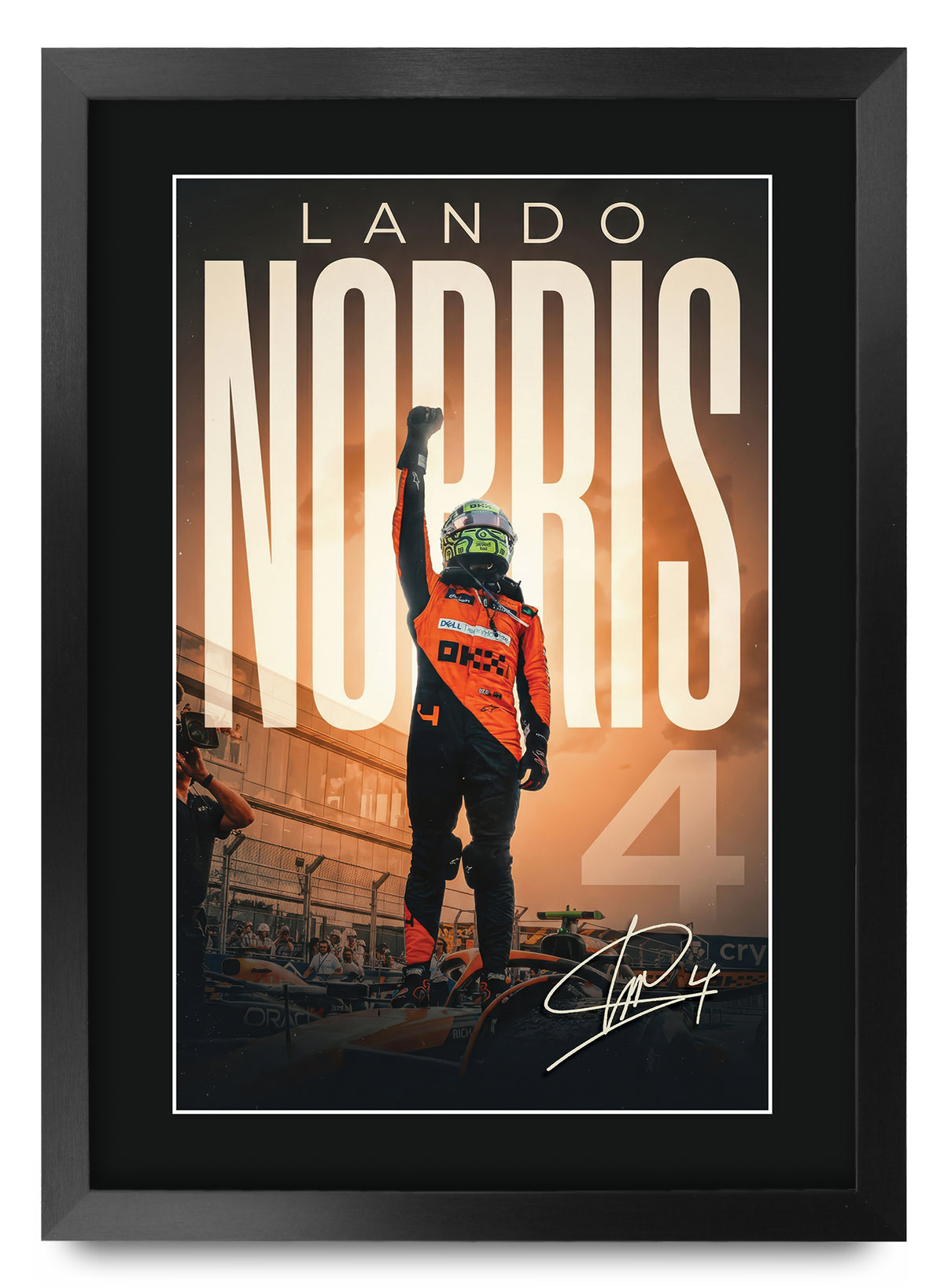 Lando Norris Formula 1 A3 framed print