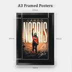Lando Norris Formula 1 A3 framed print, view 2