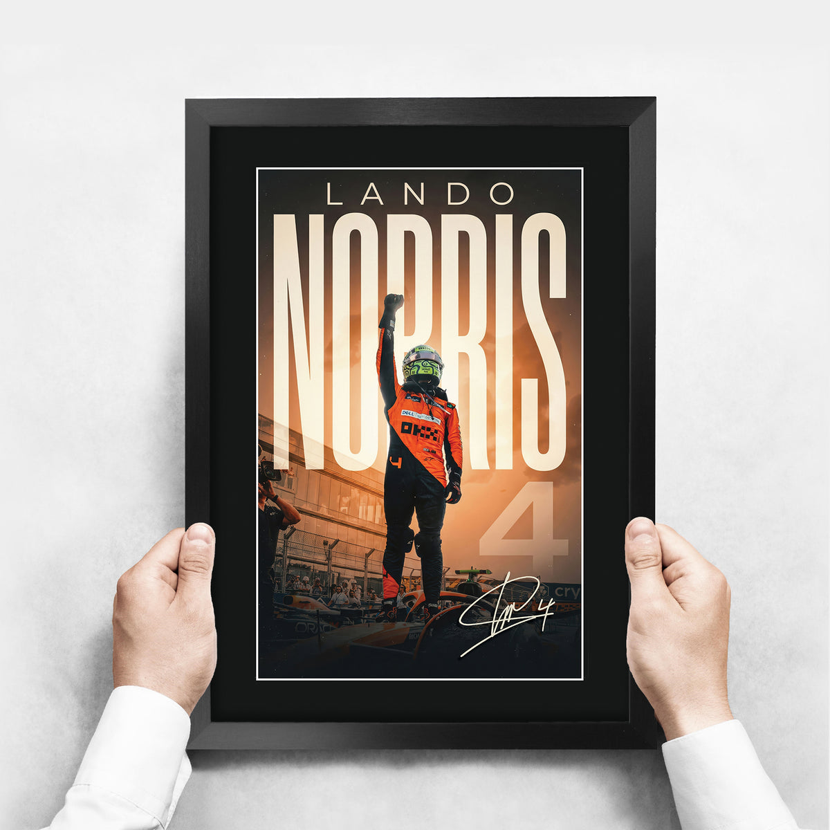 Lando Norris Formula 1 A3 framed print, view 3