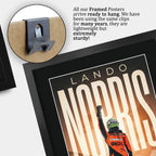 Lando Norris Formula 1 A3 framed print, view 5
