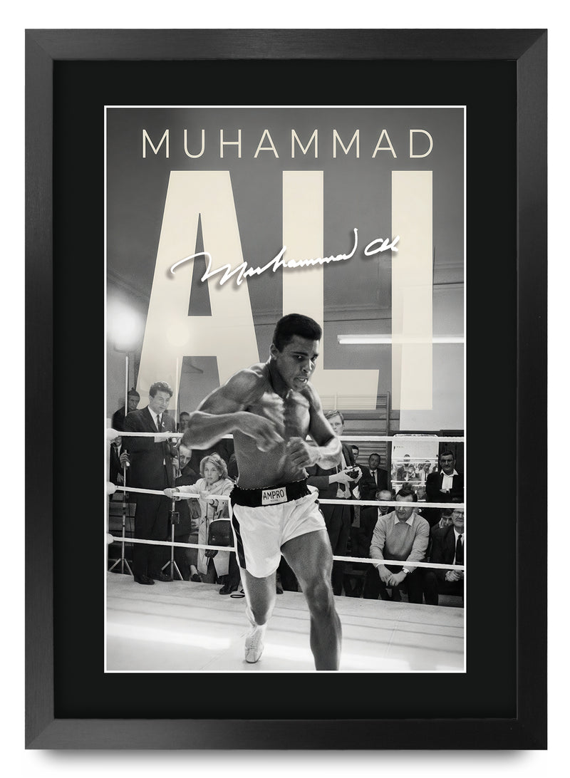 Muhammad Ali Contrast Icon A3 Framed Print