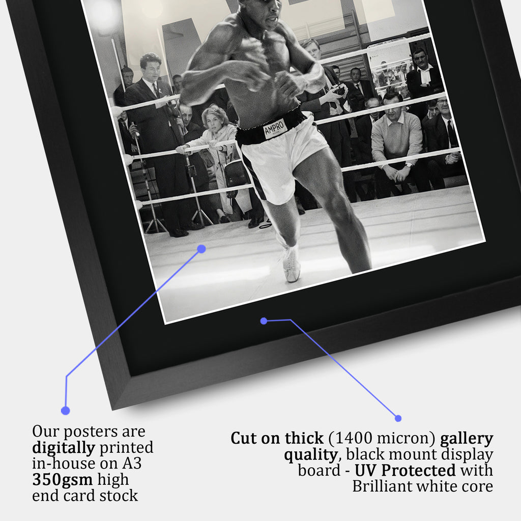 Muhammad Ali Contrast Icon A3 framed print, view 4