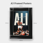 Muhammad Ali Boxing A3 framed print, view 2