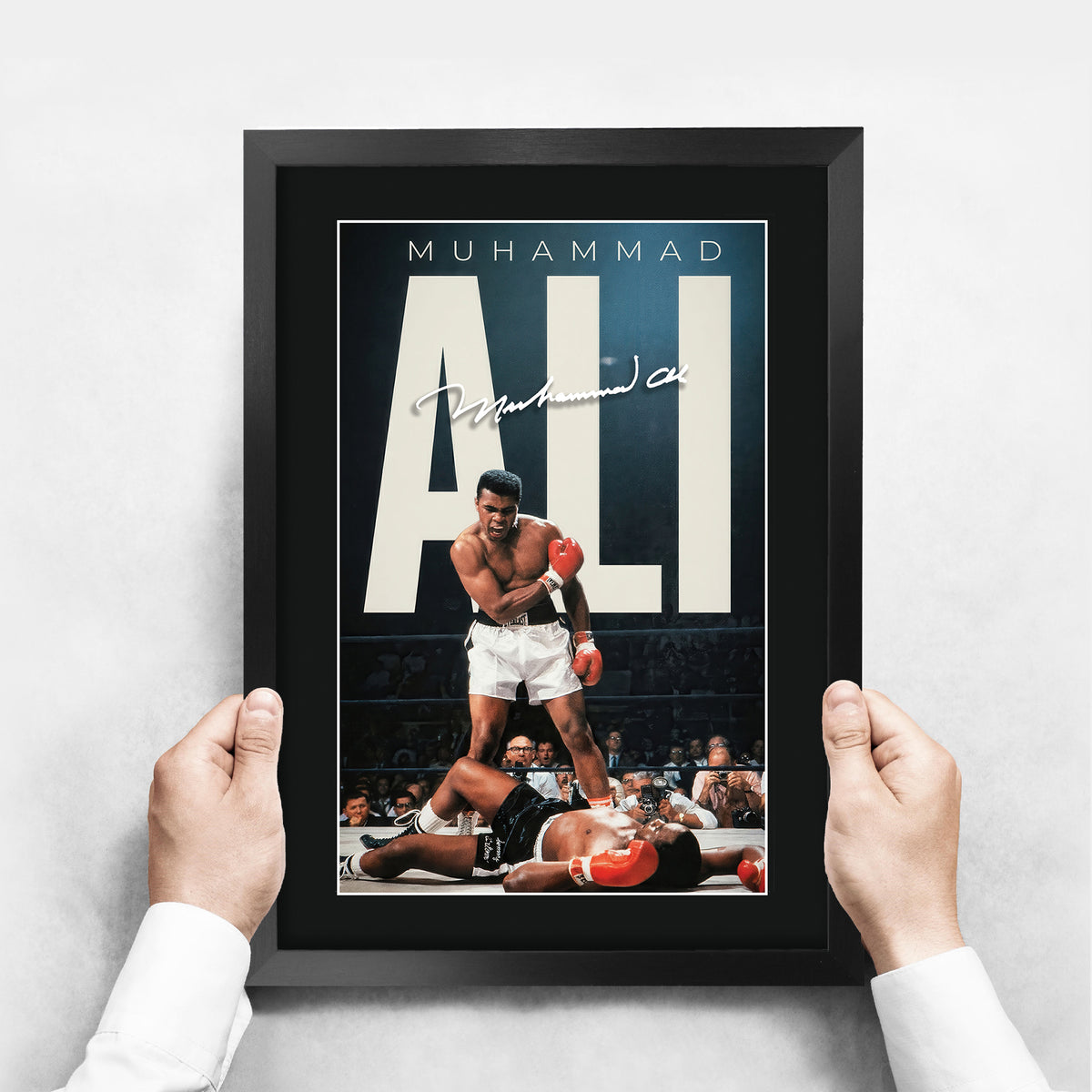 Muhammad Ali Boxing A3 framed print, view 3