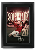 Ole Gunnar Solskjaer A3 framed print