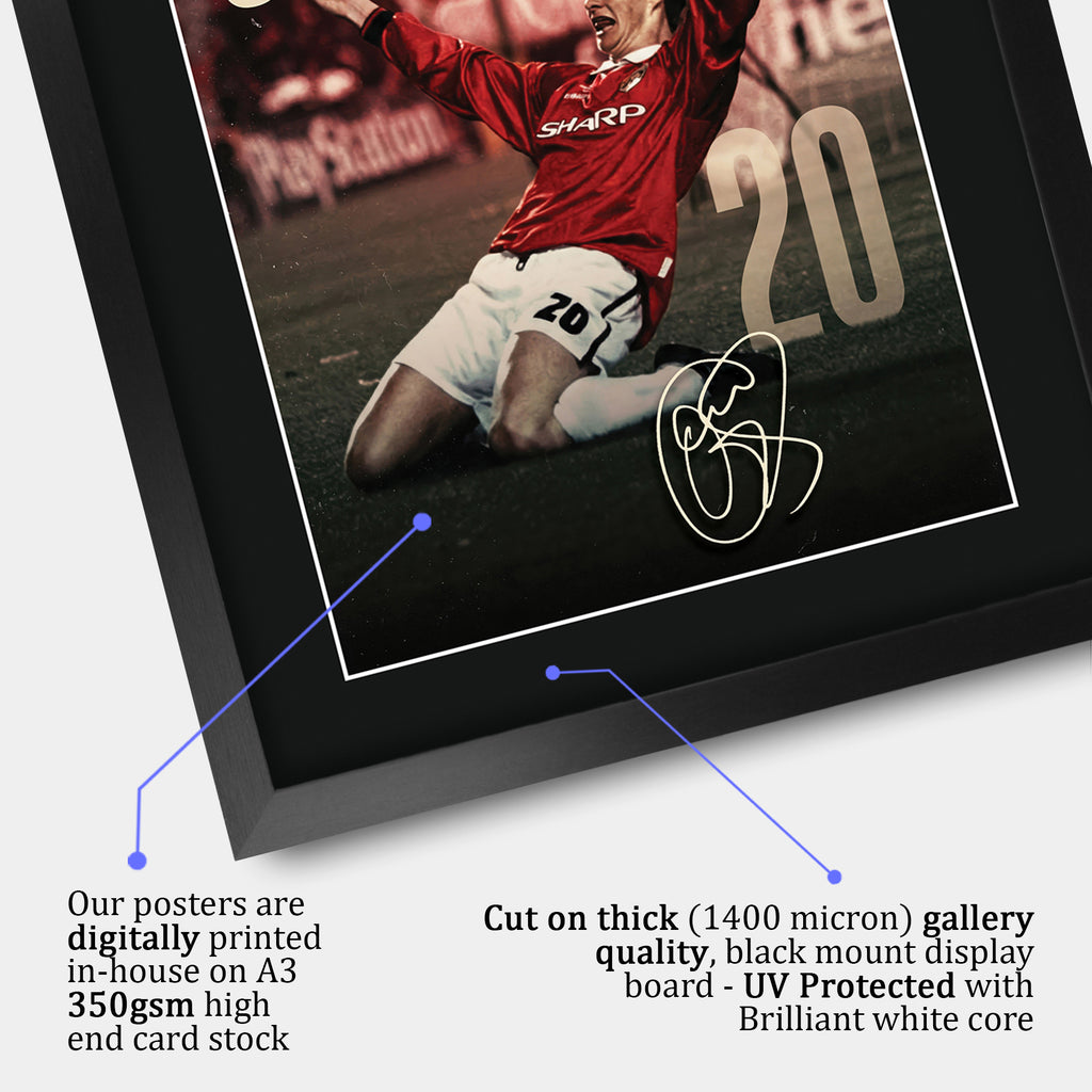 Ole Gunnar Solskjaer A3 framed print, view 4