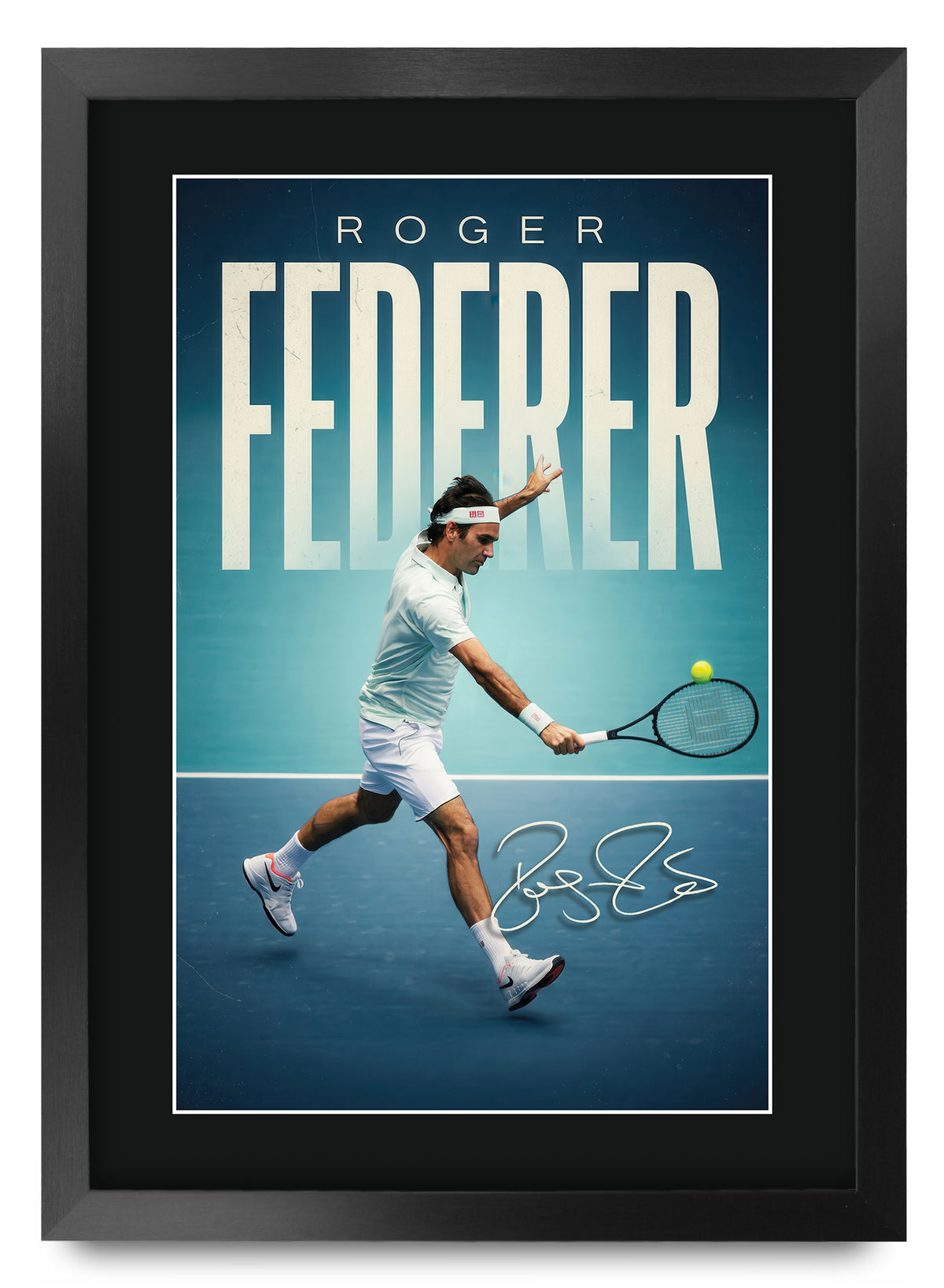 Roger Federer II A3 framed print