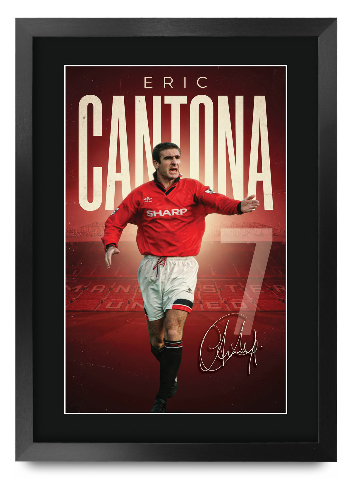 Eric Cantona A3 framed print