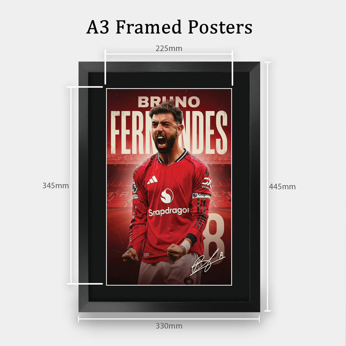 Bruno Fernandes II A3 framed print, view 2
