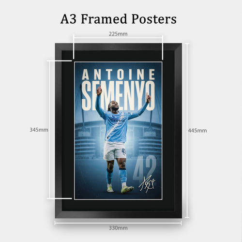 Antoine Semenyo True Icon A3 framed print, view 2