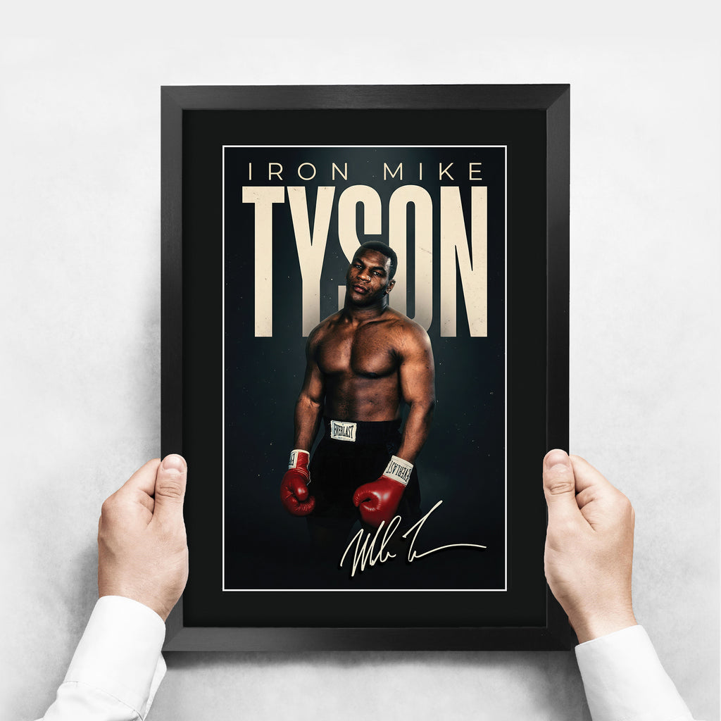 Mike Tyson Boxing A3 framed print, view 3