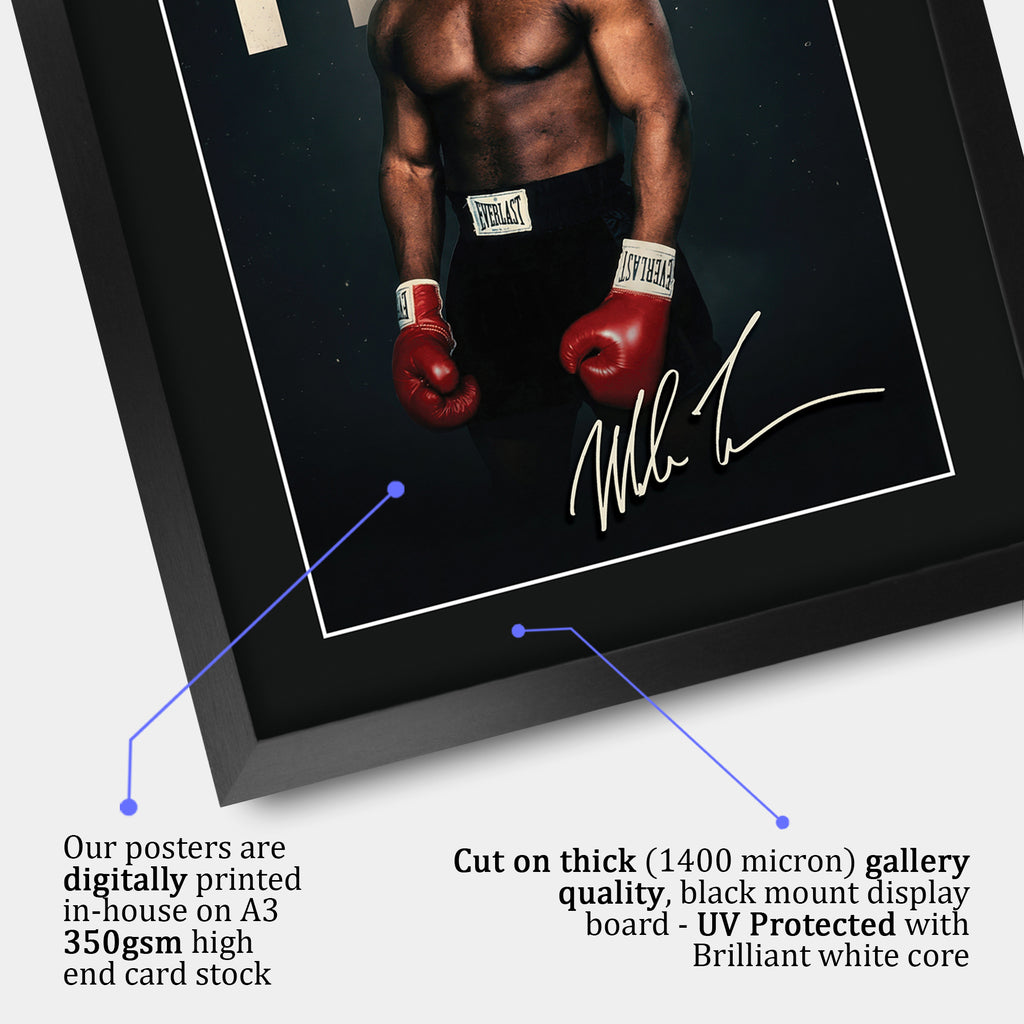 Mike Tyson Boxing A3 framed print, view 4