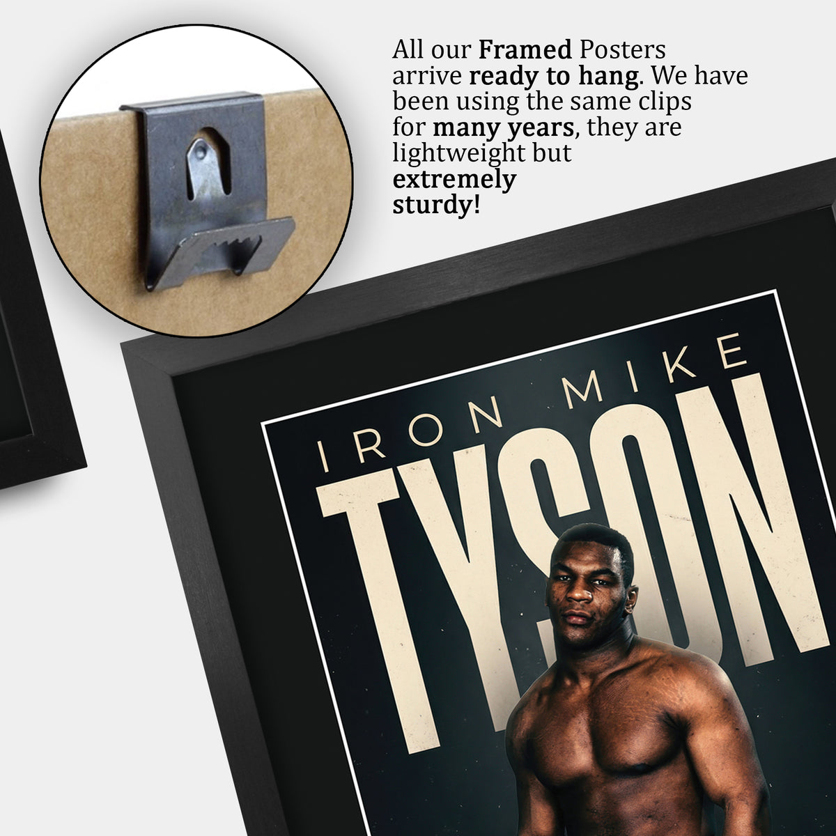 Mike Tyson Boxing A3 framed print, view 5