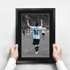 Lionel Messi II A3 framed print, view 3